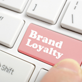 Pressing brand loyalty key on keyboard